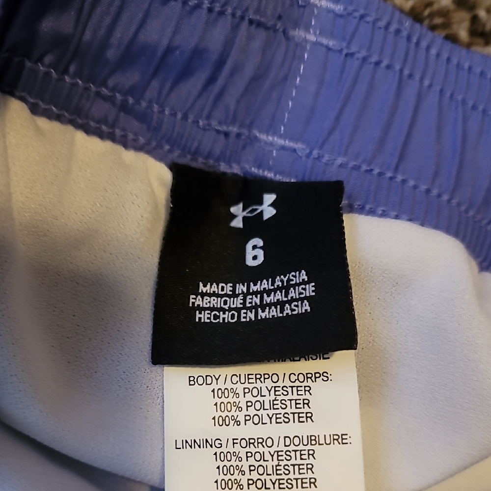 Under Armour Blue Athletic Shorts Lightweight Elastic Waist NWT - Picture 3 of 5